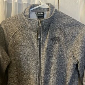 The North Face Charcoal Gray Full Zip Jacket Boy’s Large Ages (14/16)